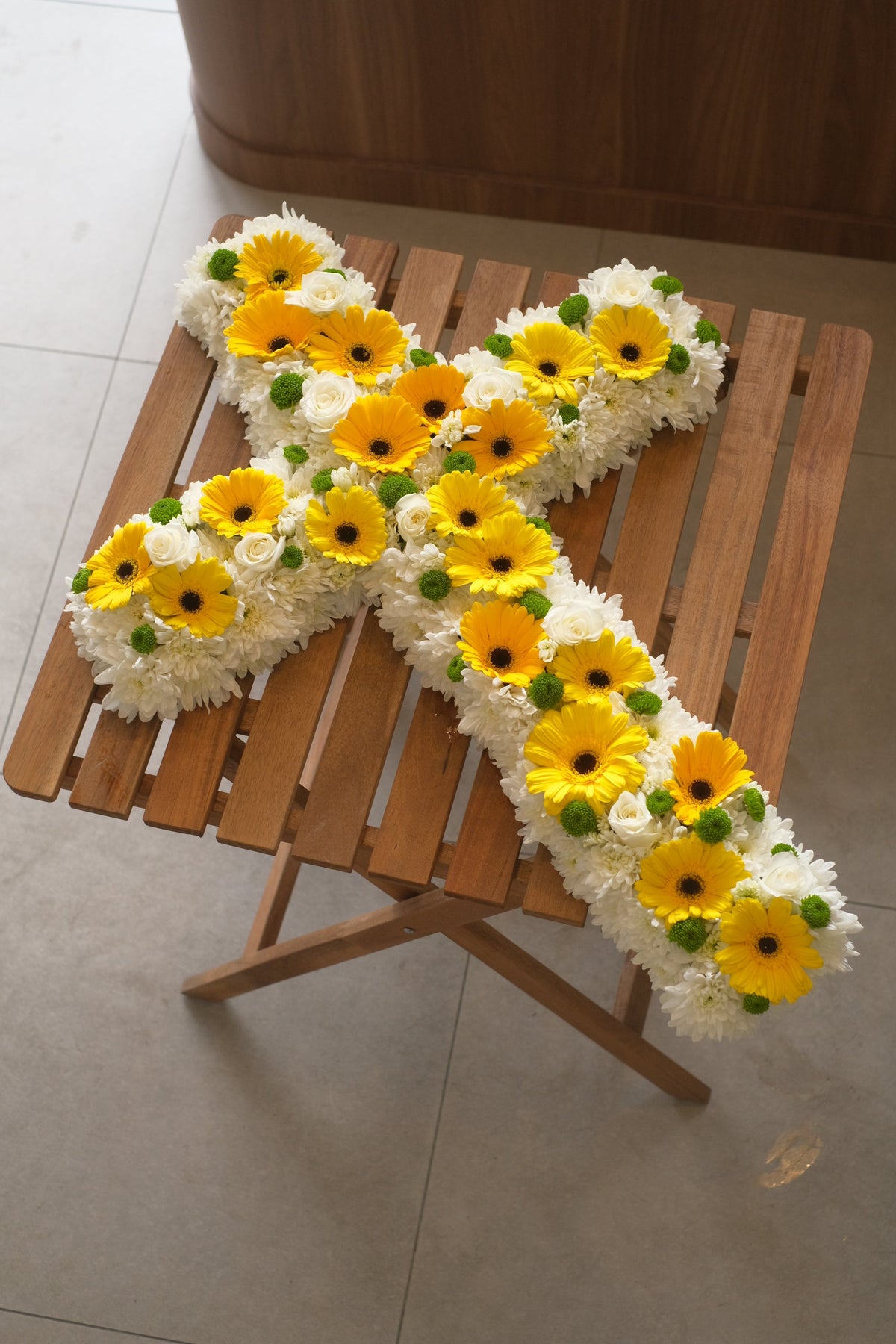 Cross Wreath by Bamboo Green Florist, Penang