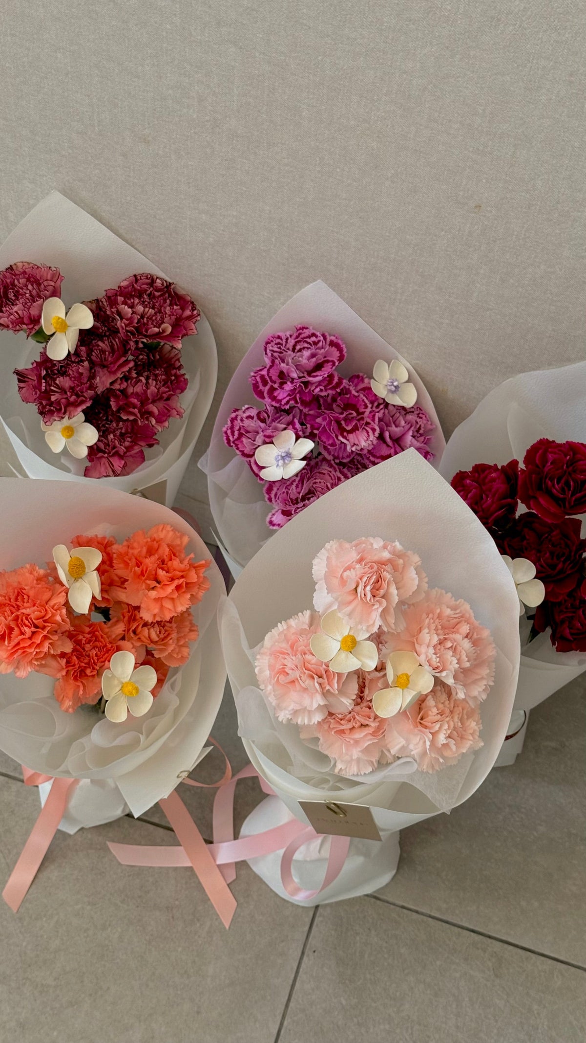 Carnation Ensemble by Bamboo Green Florist, Penang, photo 3