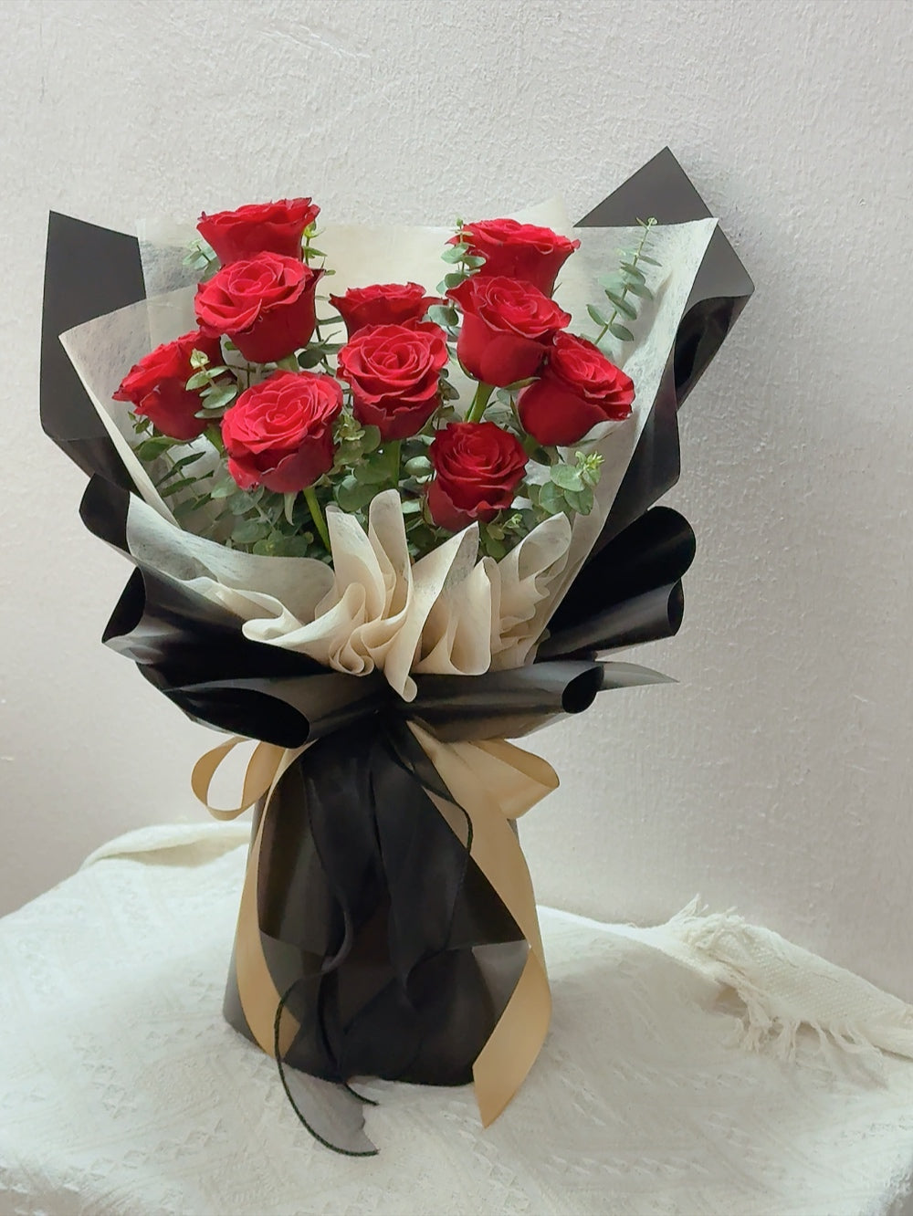 Amour Red Rose Bouquet by CC Flora