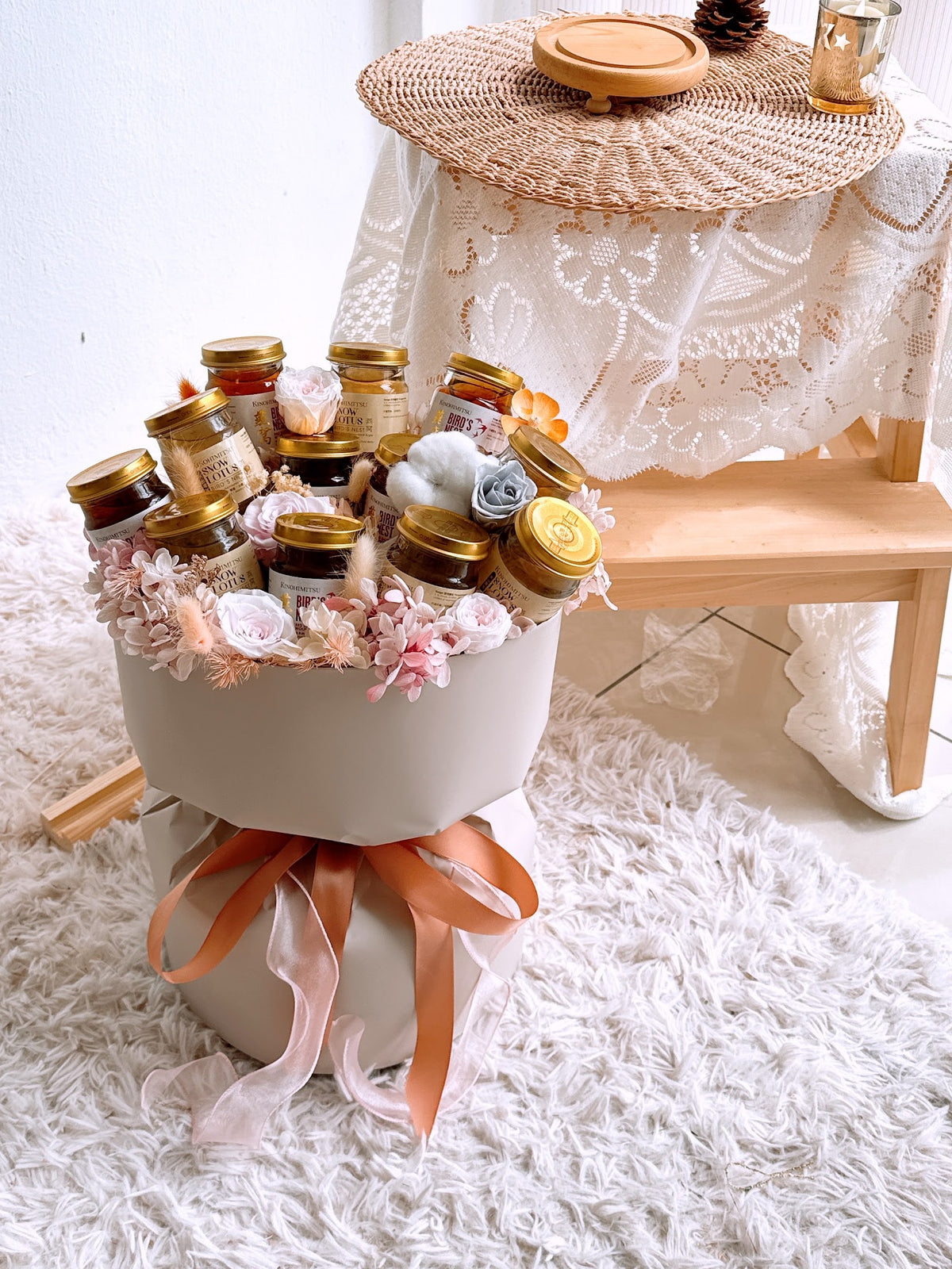 Preserved Flower & Bird's Nest Bouquet by CC Flora – view 2