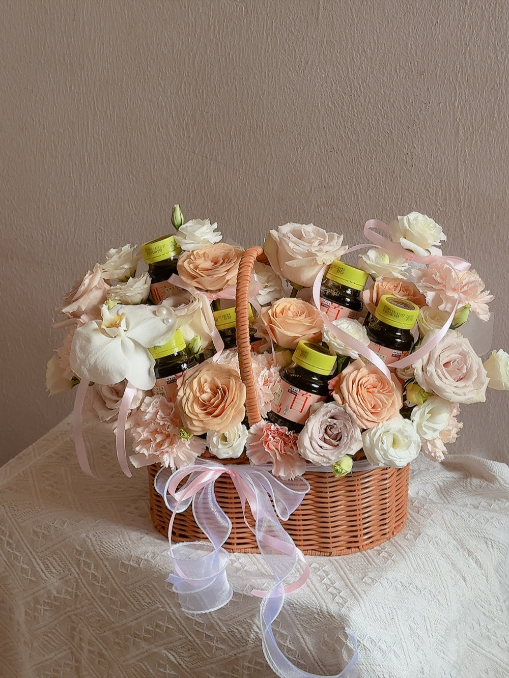 Bird's Nest Flower Basket by CC Flora