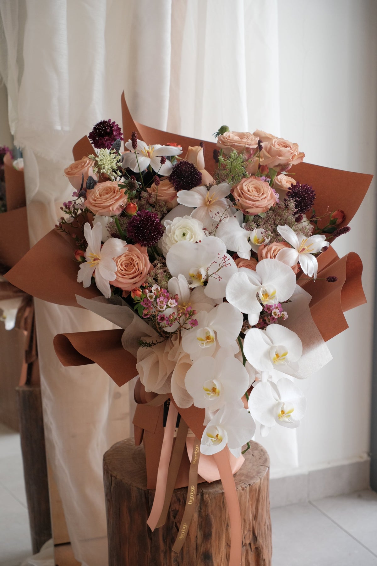 Omakase - Coffee on the Agenda Vase Arrangement by Bamboo Green Florist, Penang