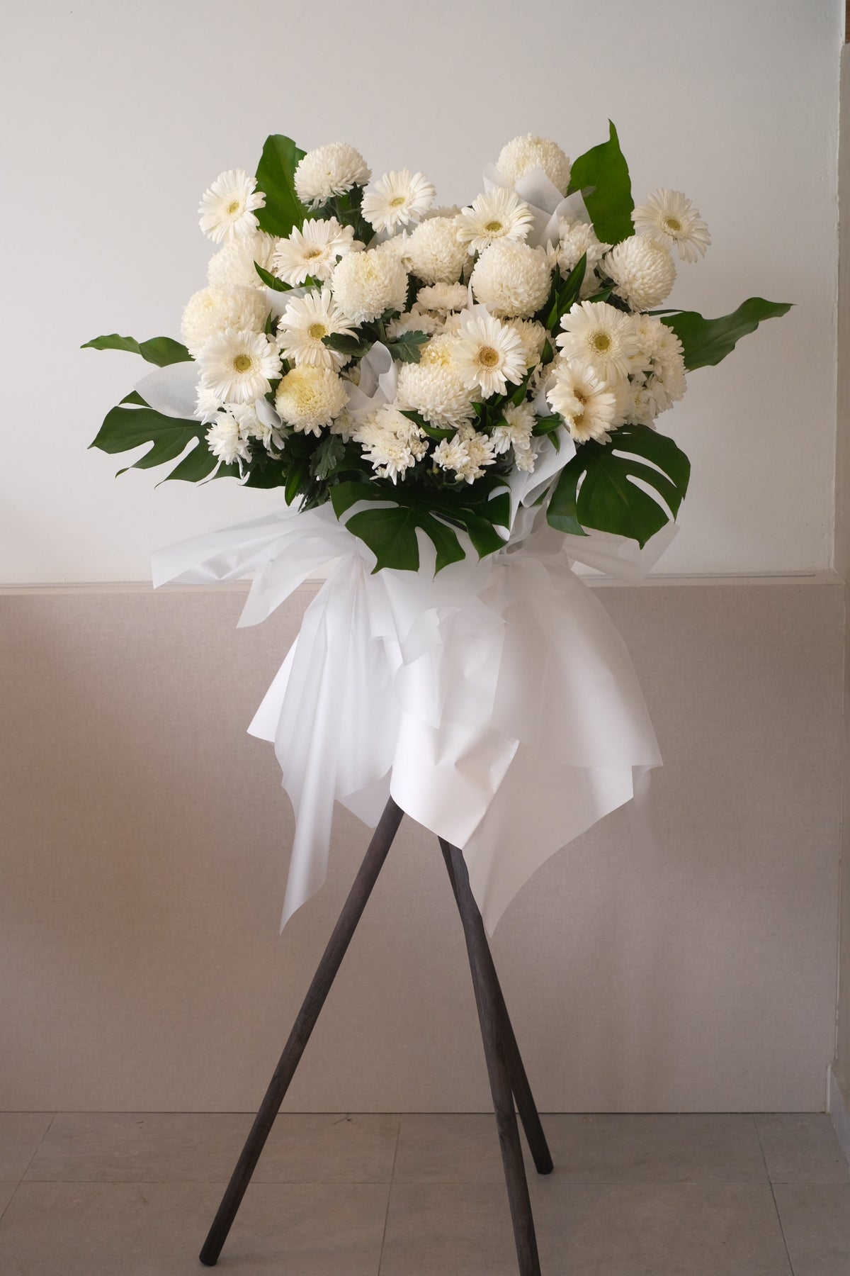Blessings of the Earth Condolence Wreath by Bamboo Green Florist, Penang