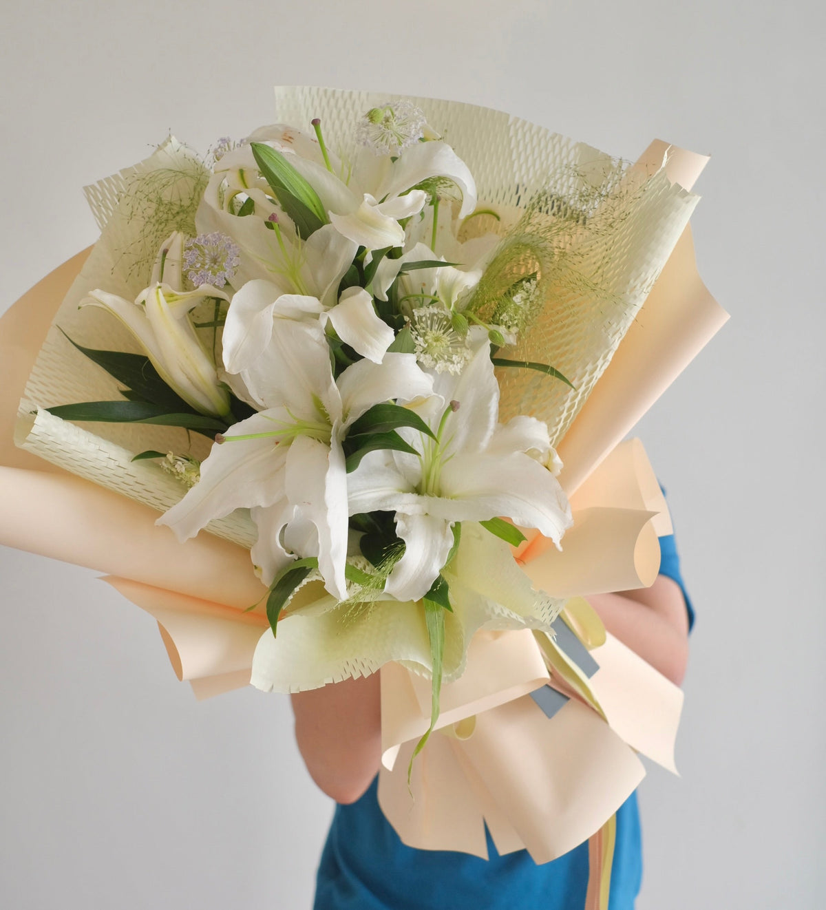 Brooks Lily Bouquet by Bamboo Green Florist, Penang