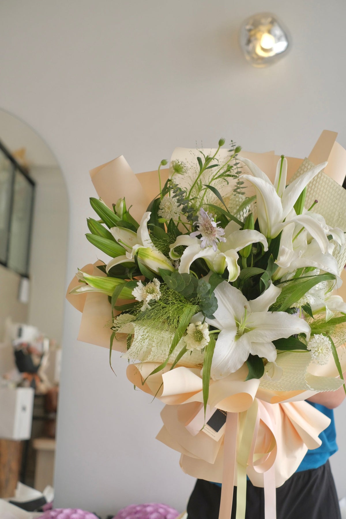 Brooks Lily Bouquet by Bamboo Green Florist, Penang, photo 2