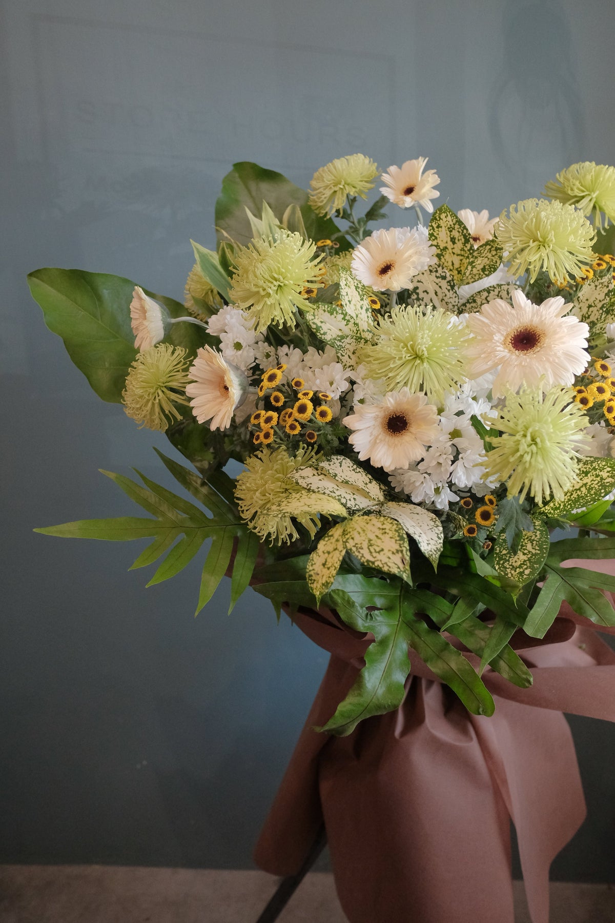 Comfort Green Condolence Wreath by Bamboo Green Florist, Penang, photo 3