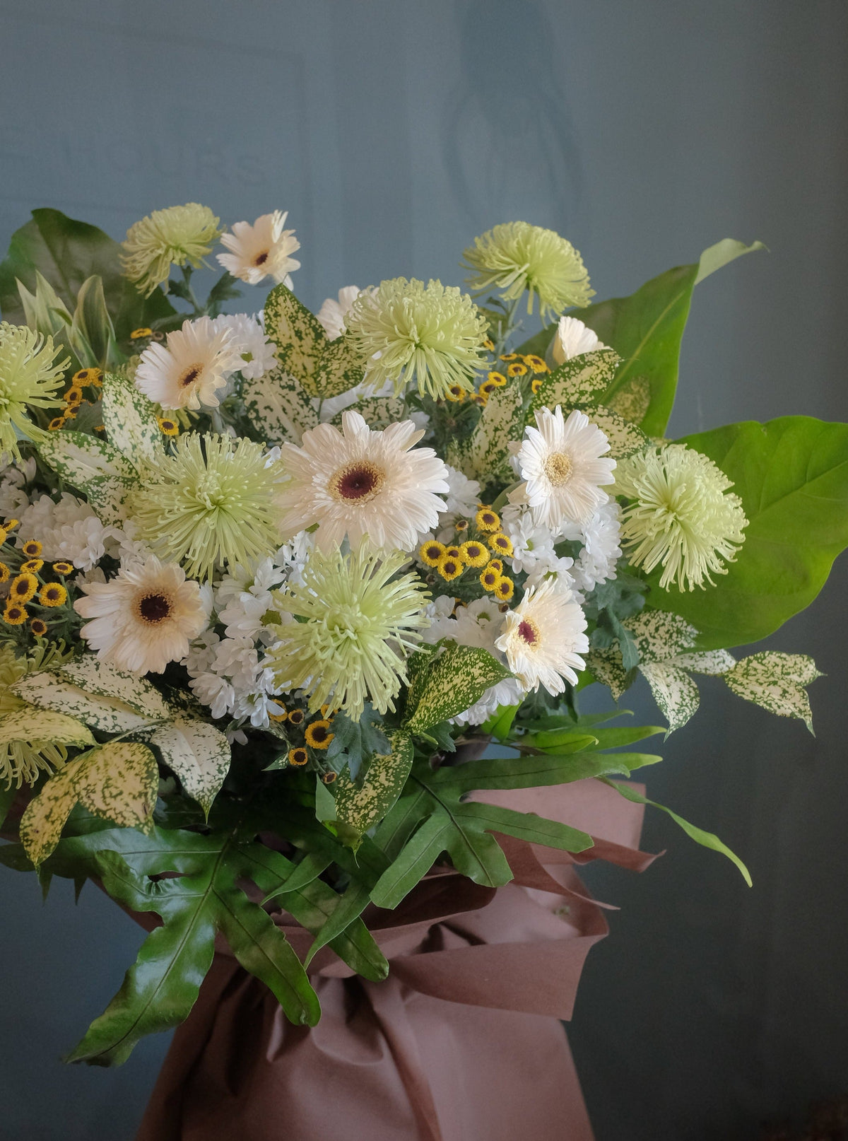 Comfort Green Condolence Wreath by Bamboo Green Florist, Penang, photo 2