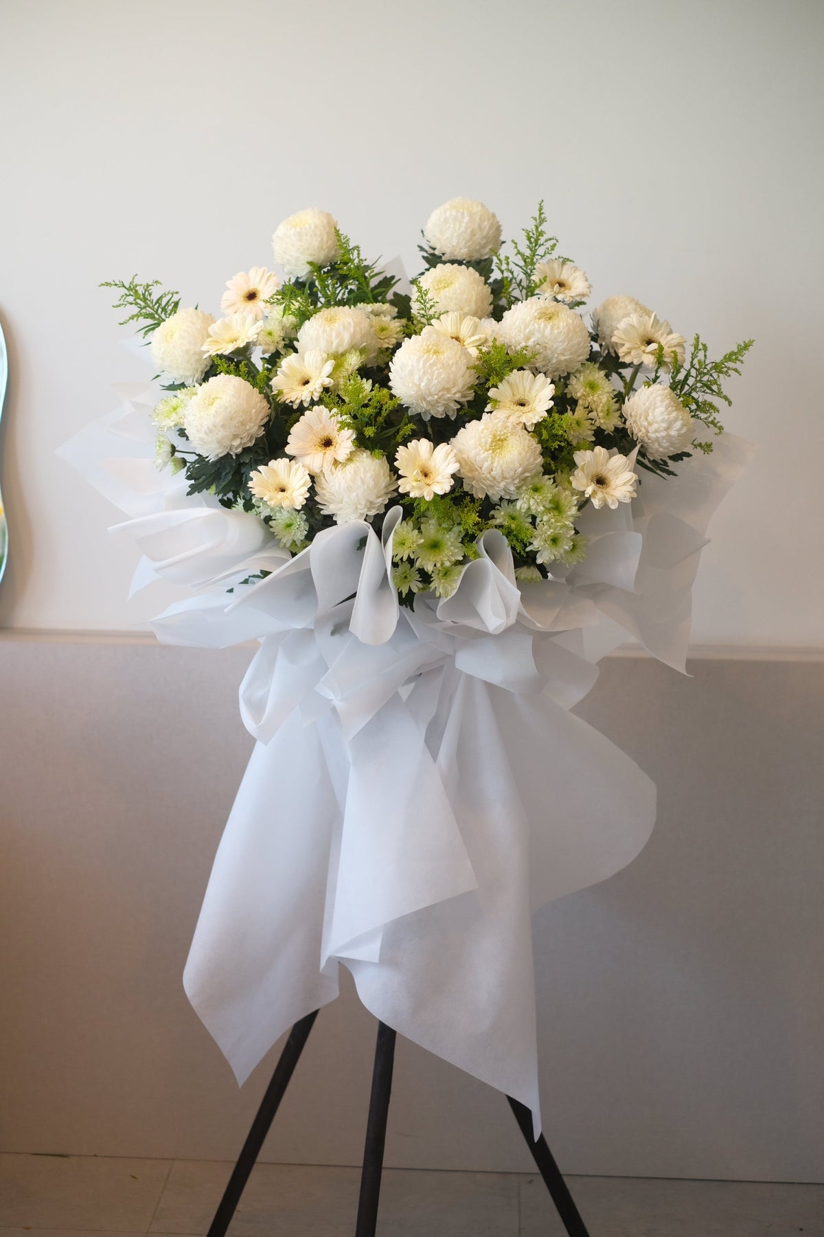 Comfort Sound Condolence Wreath by Bamboo Green Florist, Penang