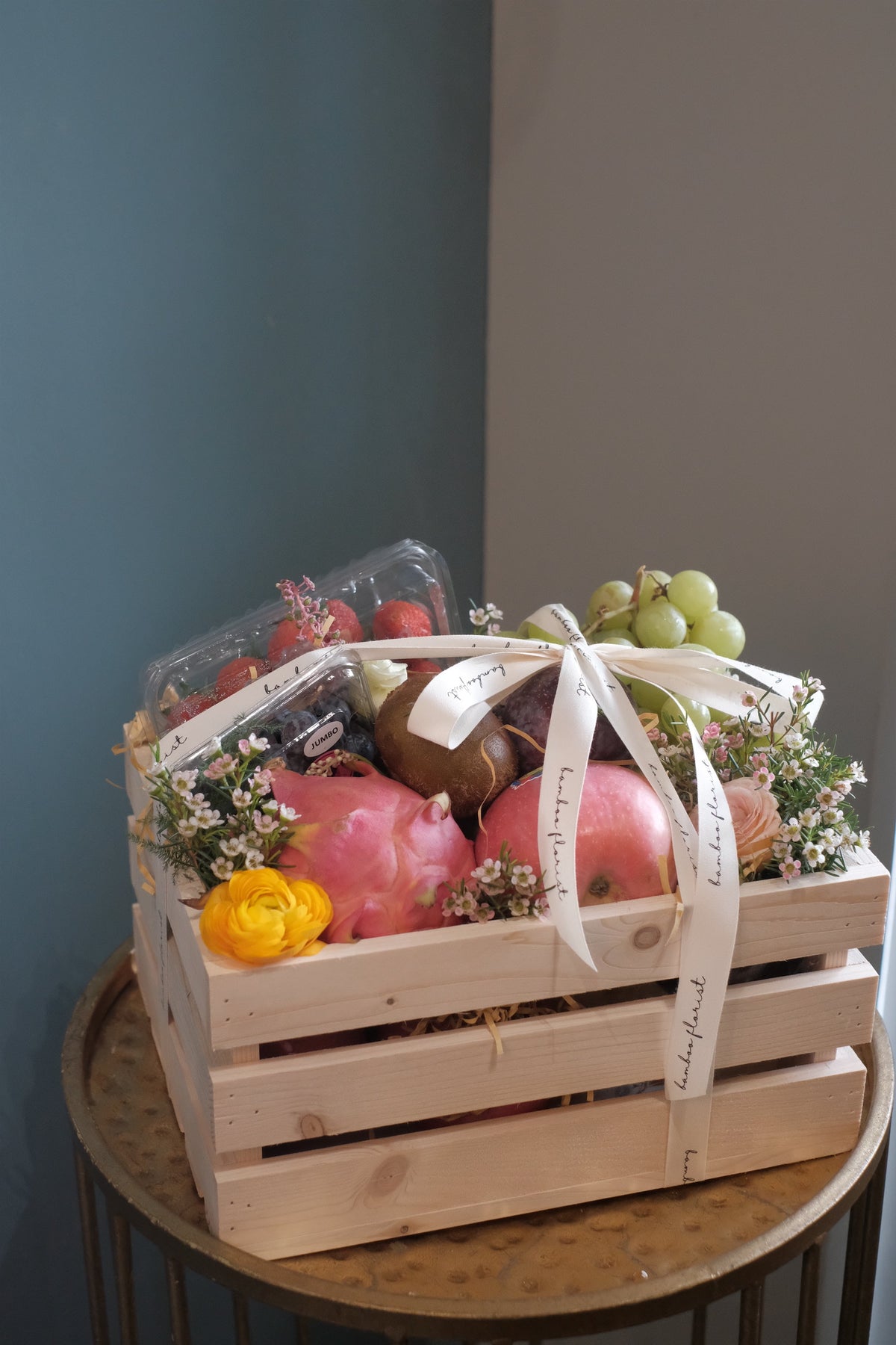 The Covent Fruit Co Fruit & Flower Basket by Bamboo Green Florist, Penang, photo 2