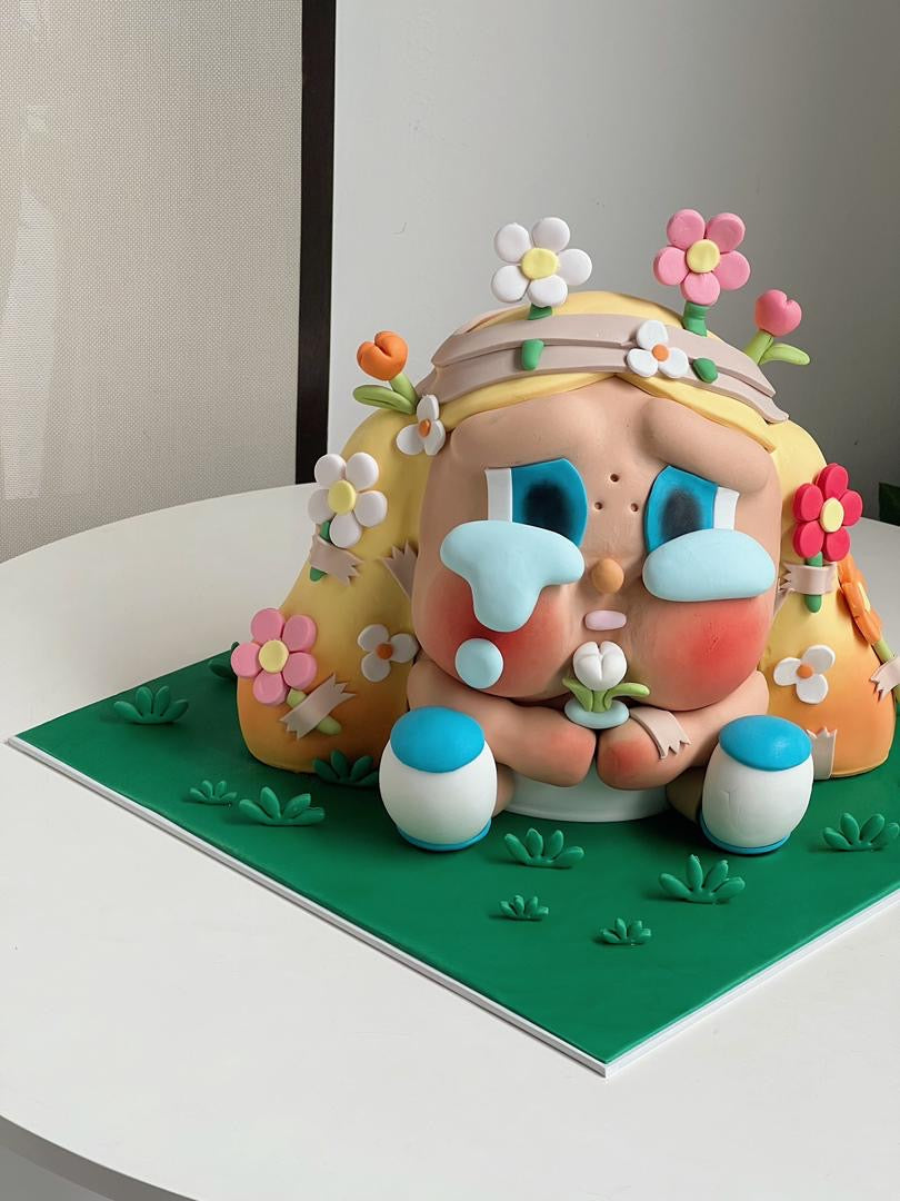 Cry Baby Plush Cake (Garden-Inspired) by Bamboo Green Florist, Penang, photo 2