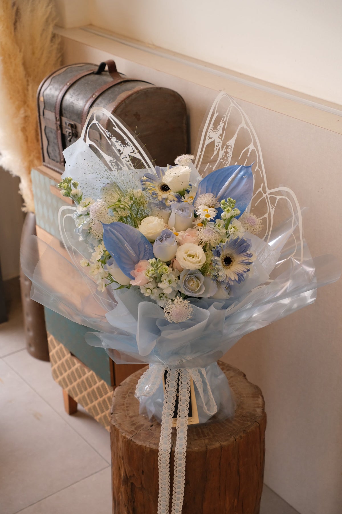 Blue Wings Rose Bouquet by Bamboo Green Florist, Penang, photo 2