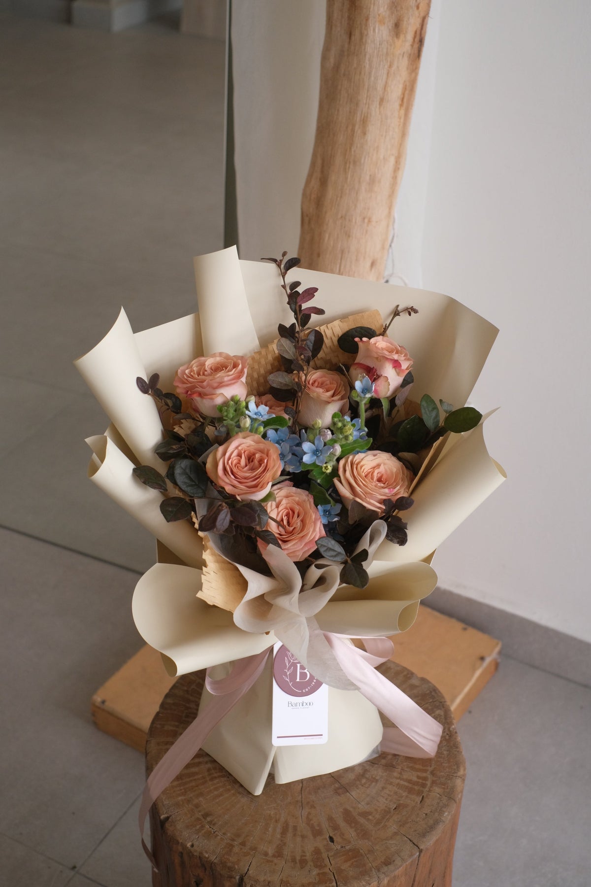 Coles Rose Bouquet by Bamboo Green Florist, Penang
