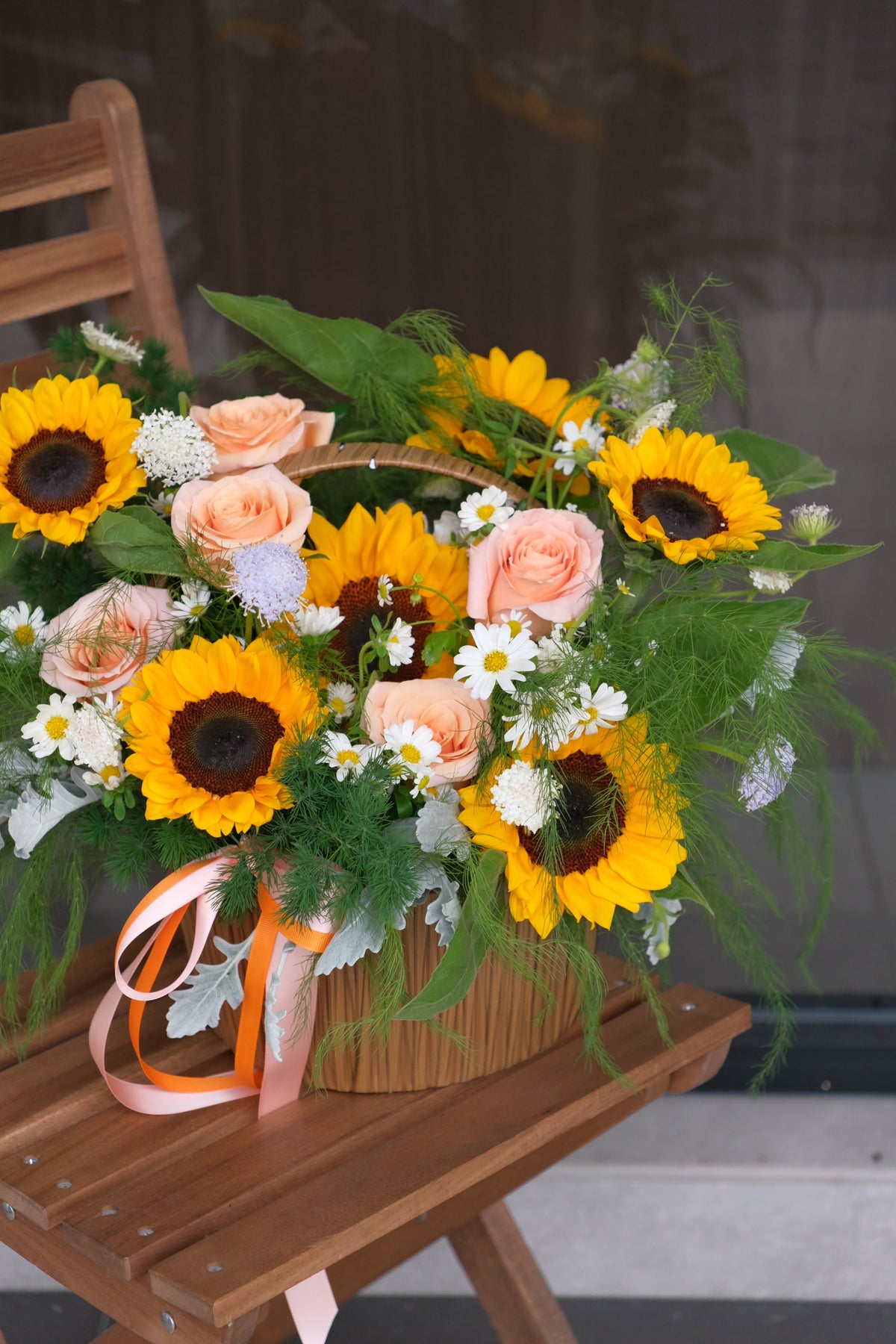 Sunny Ale Flower Basket by Bamboo Green Florist, Penang, photo 2