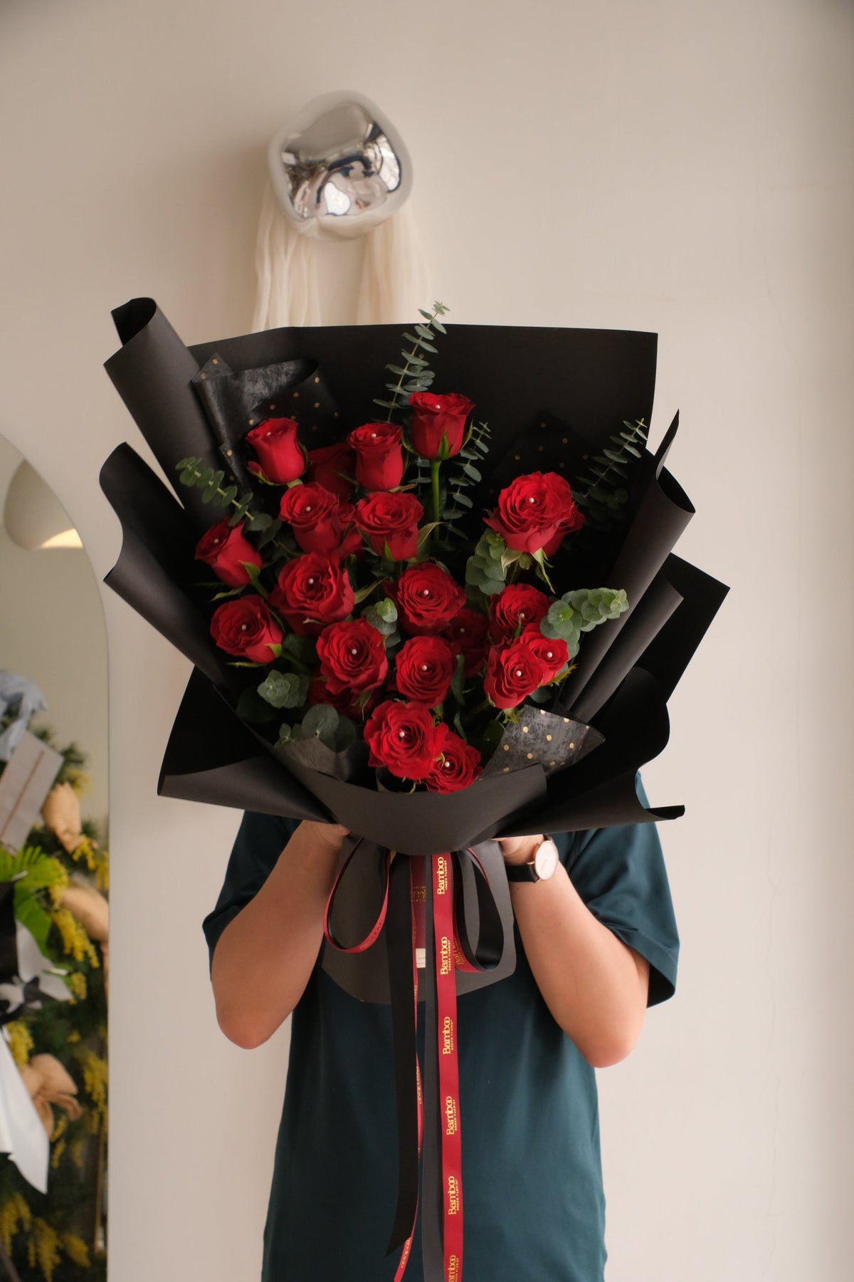 Red Romance Rose Bouquet by Bamboo Green Florist, Penang, photo 2