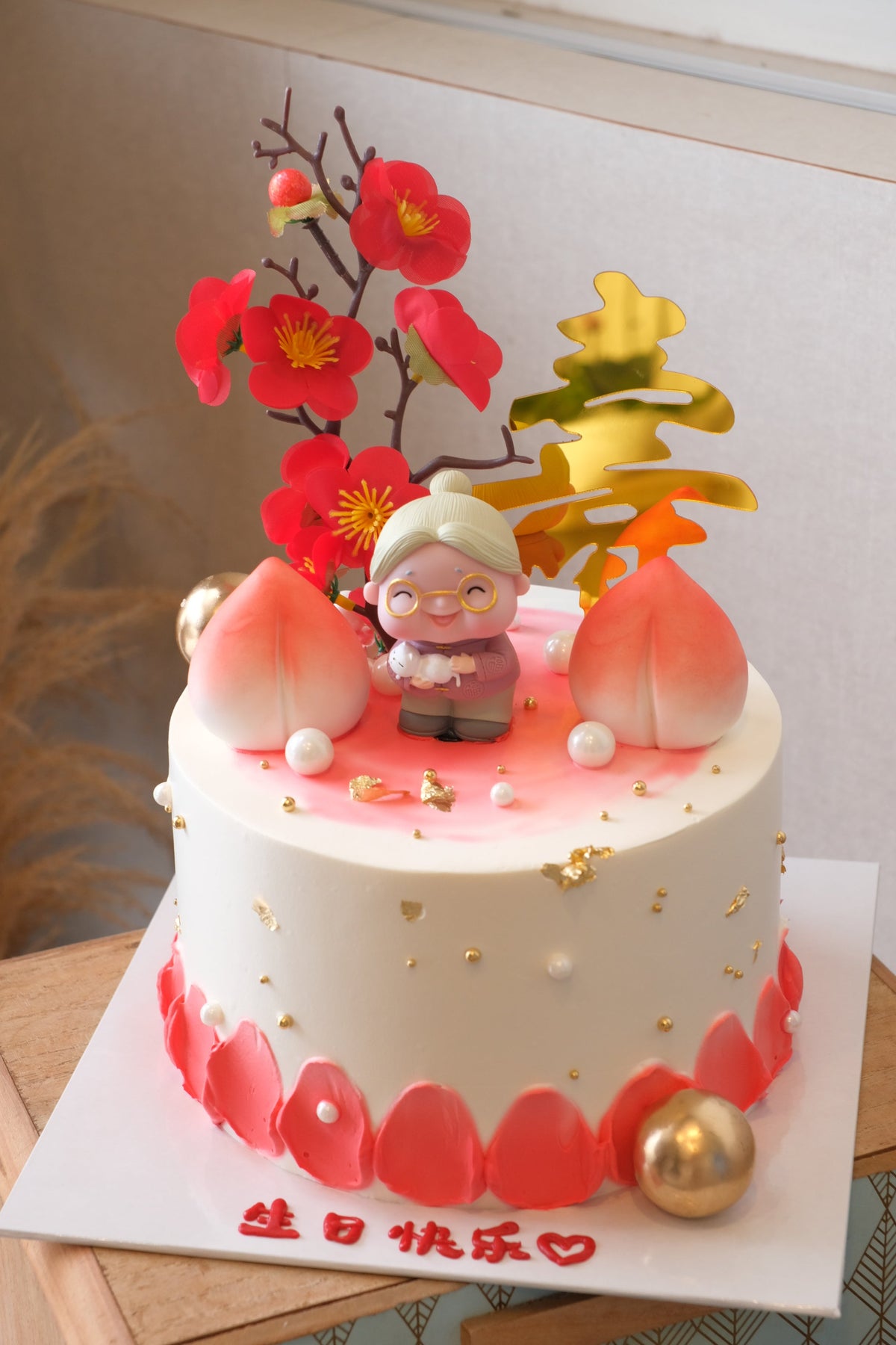 Longevity Cake by Bamboo Green Florist, Penang