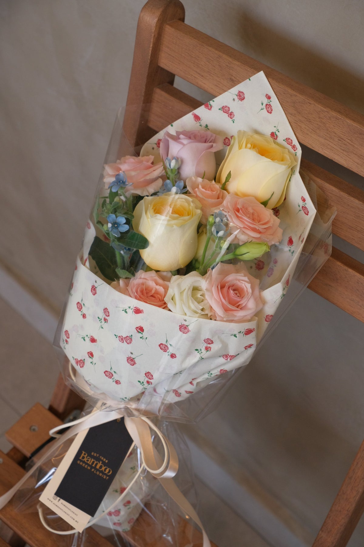 Blush & Buttercream - Bouquet of the Week by Bamboo Green Florist, Penang