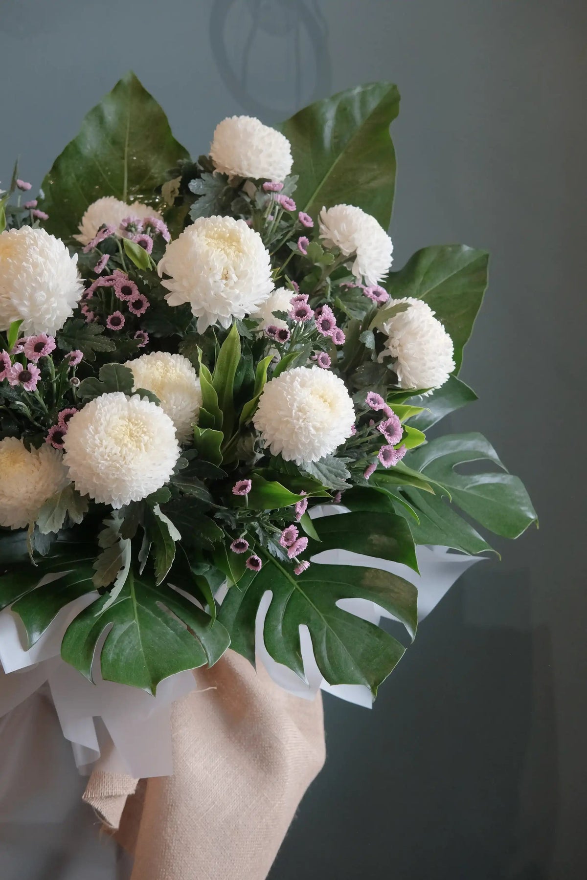 Harmony Condolence Wreath by Bamboo Green Florist, Penang, photo 3