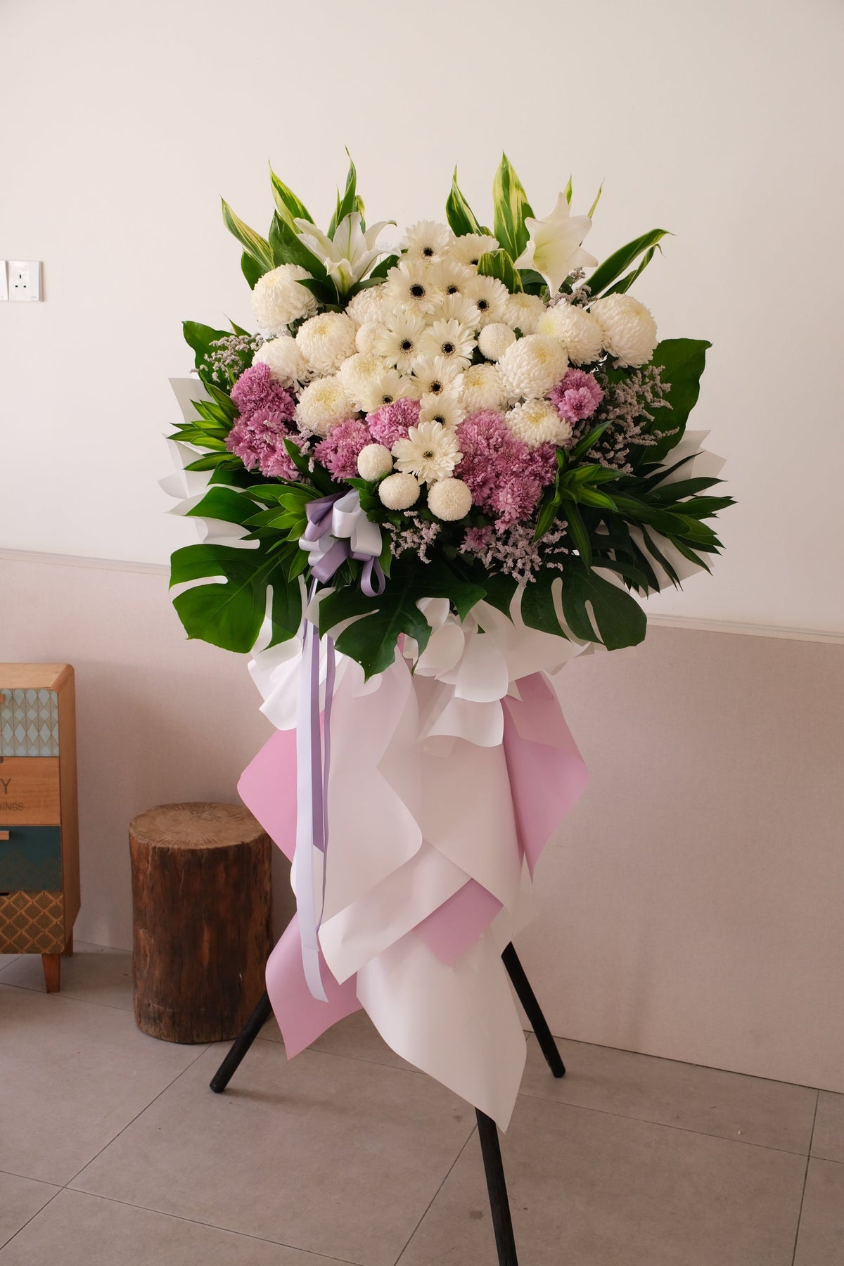 Fountain Sprite Condolence Wreath by Bamboo Green Florist, Penang