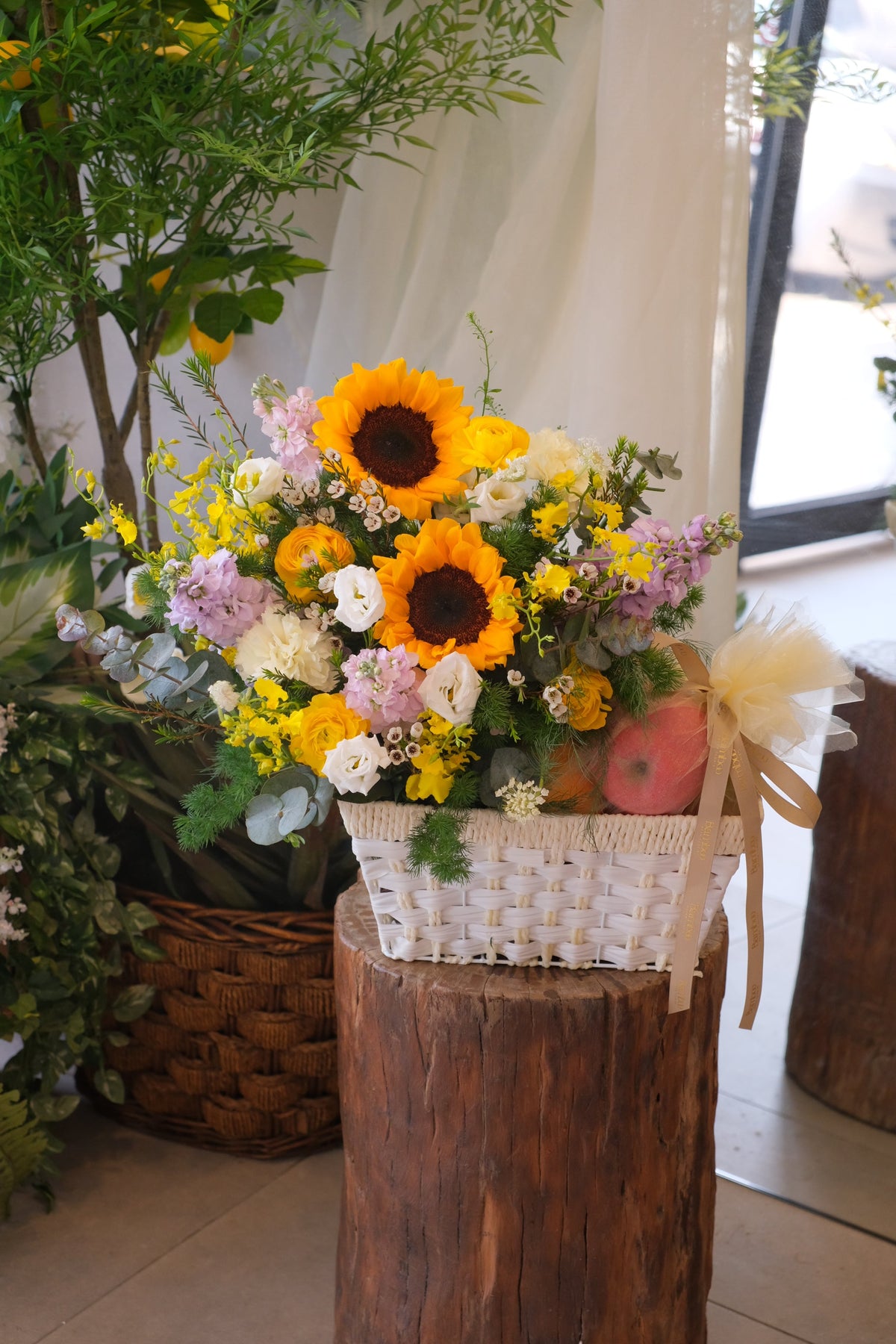 Garden of Eden Fruit & Flower Basket by Bamboo Green Florist, Penang