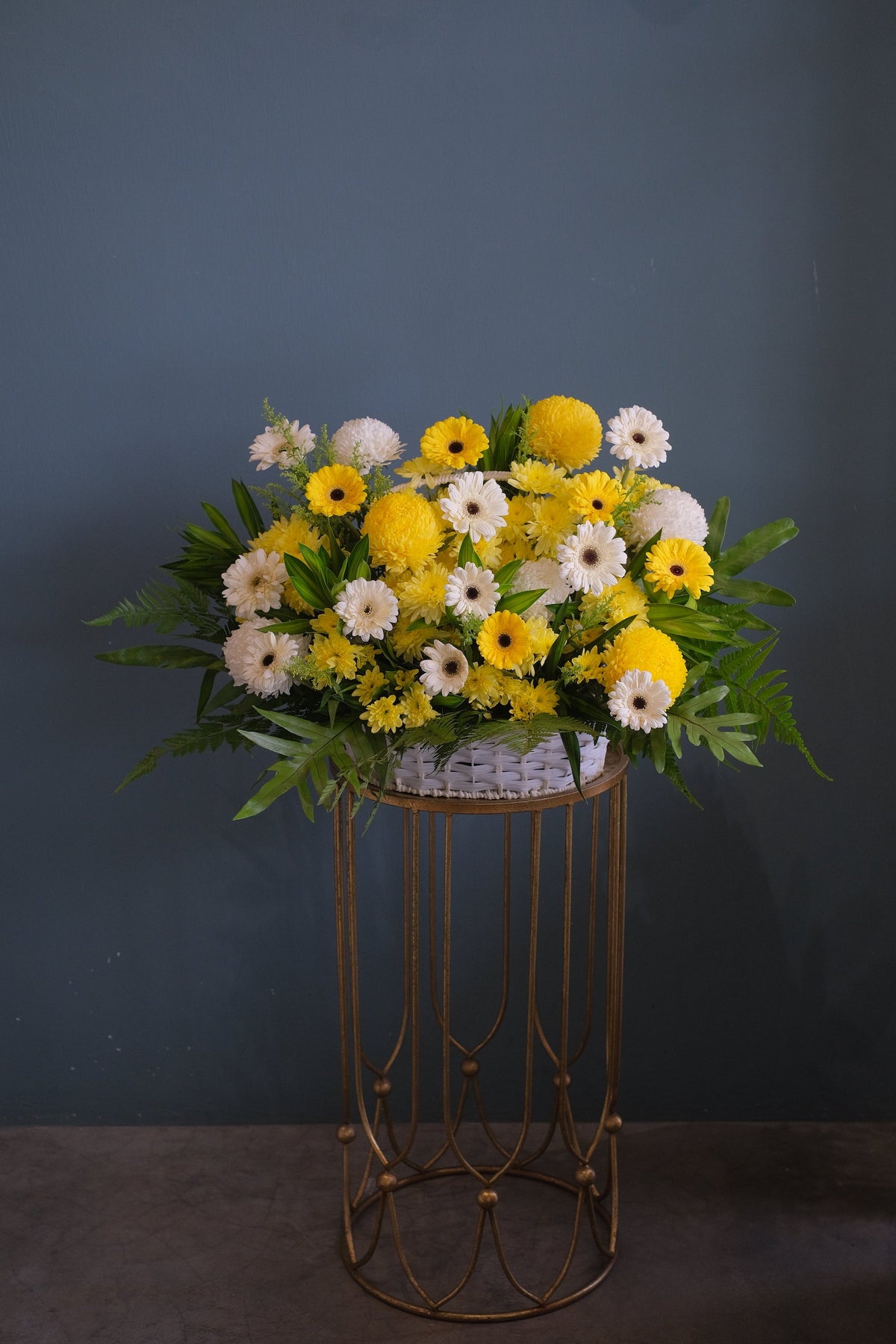 Gentle Remembrance Condolence Wreath by Bamboo Green Florist, Penang