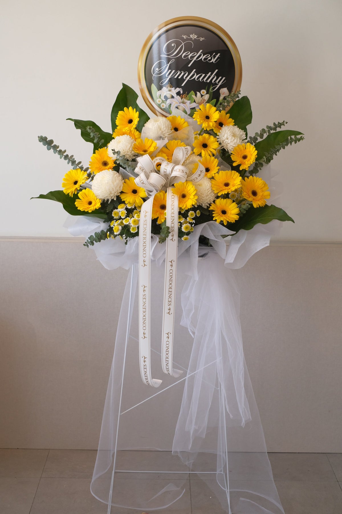Nobel Condolence Flowers by Bamboo Green Florist, Penang