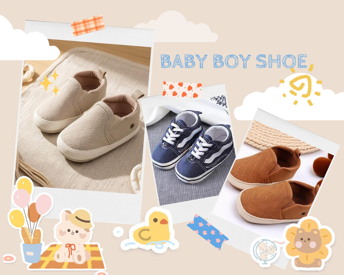 Boy Shoes, included in Garden to Bath gift sets