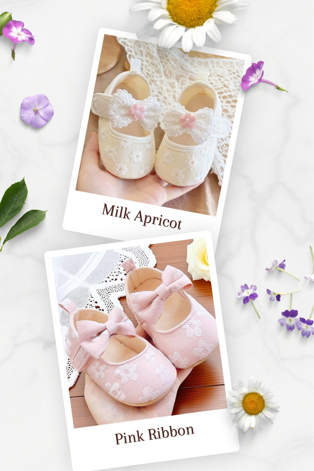 Girl Shoes, included in Garden to Bath gift sets