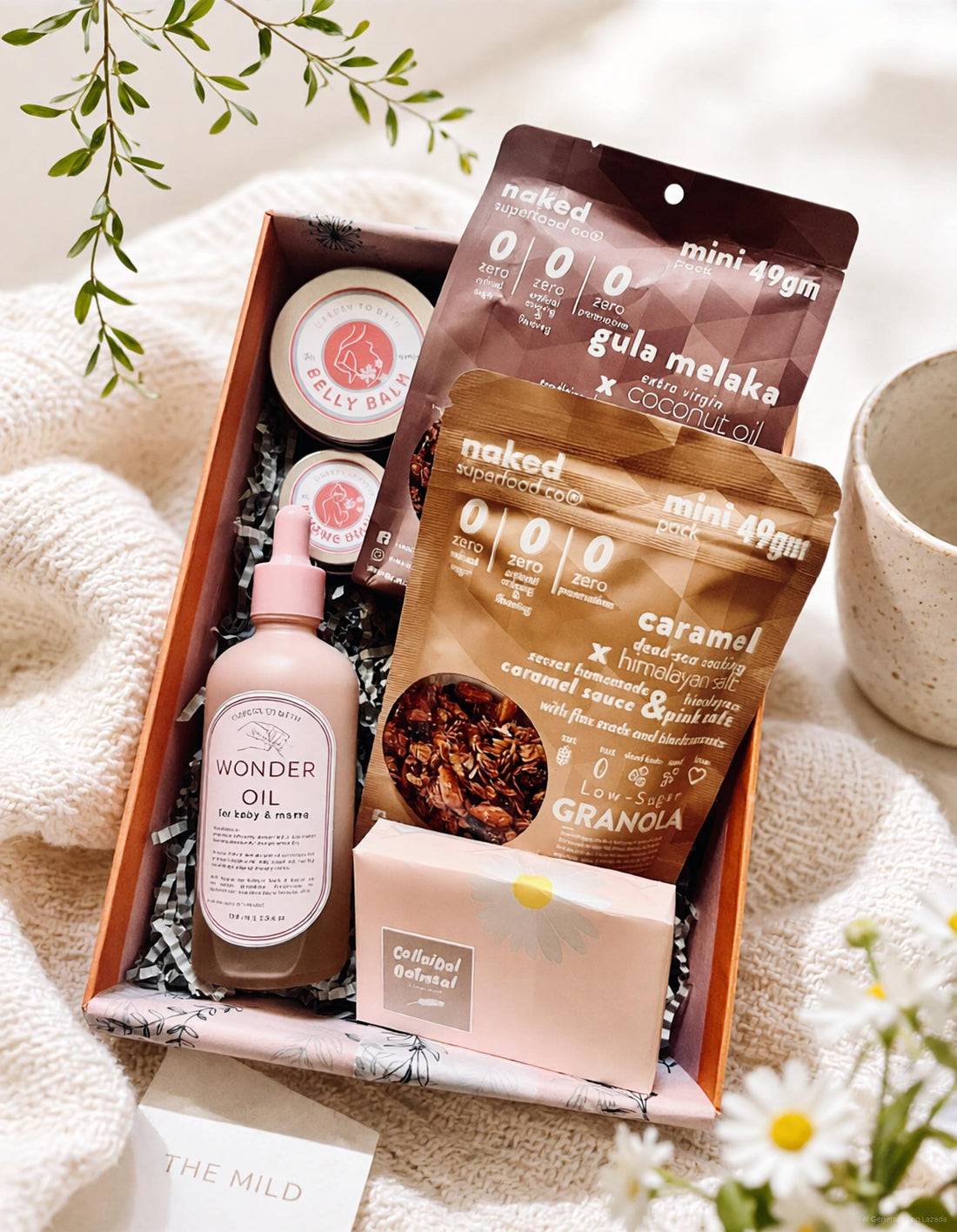 Mini Post Natal Just for Mommy Gift Set (Granola) by Garden to Bath