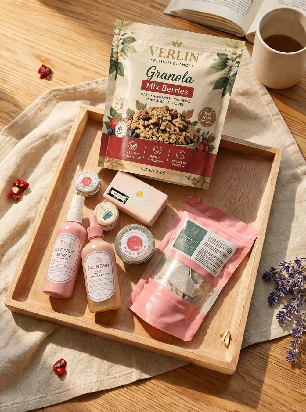 Post Natal Just for Mommy Gift Set (Granola) by Garden to Bath