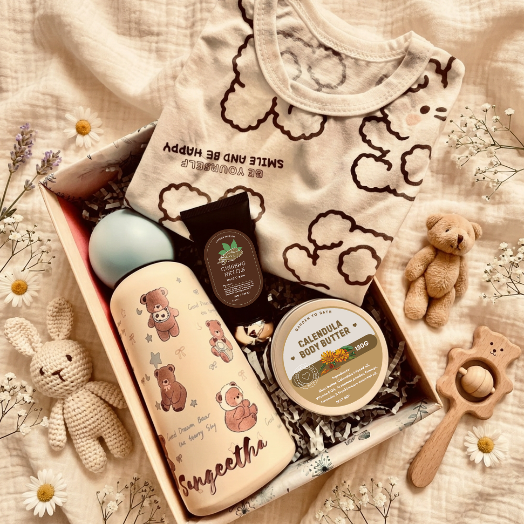 The Beary Warm & Fuzzy Gift Set for Mommy & Baby (White) by Garden to Bath