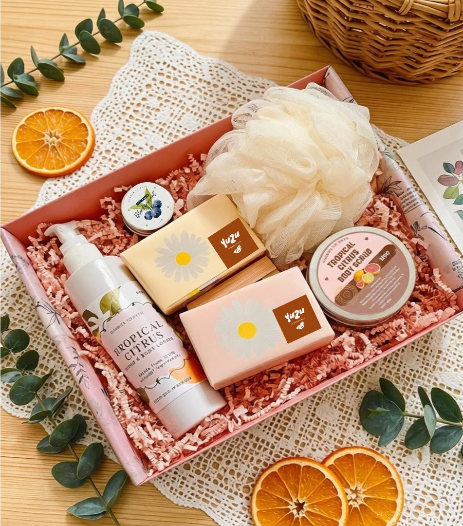 Tropical Citrus Gift Set by Garden to Bath