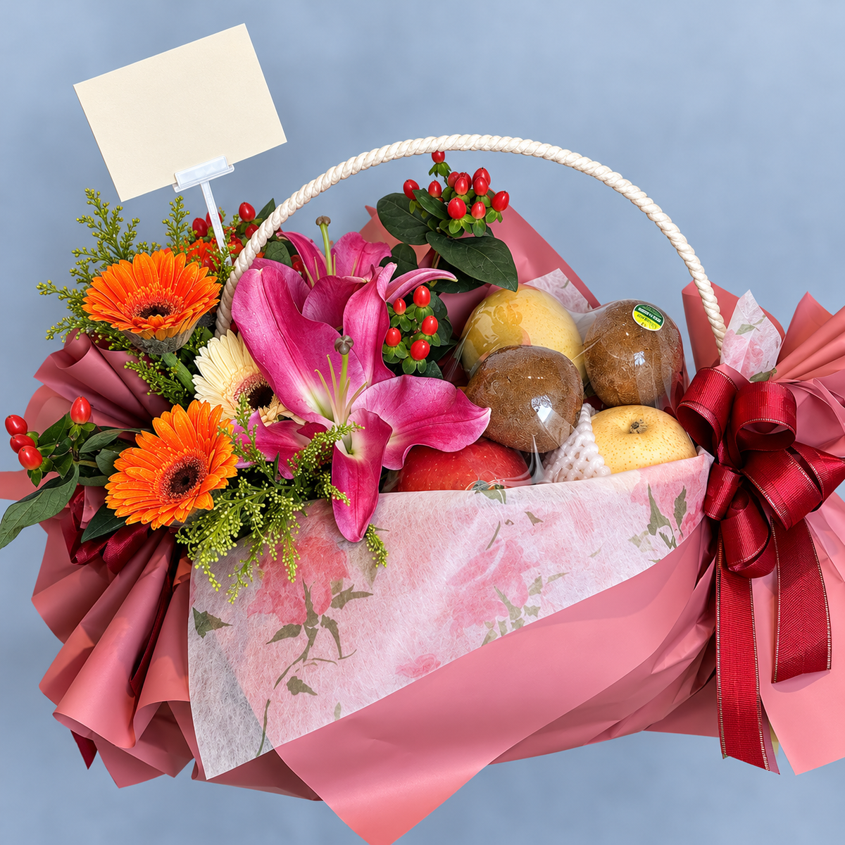 Crimson Healing Fruit Basket — close-up of product details