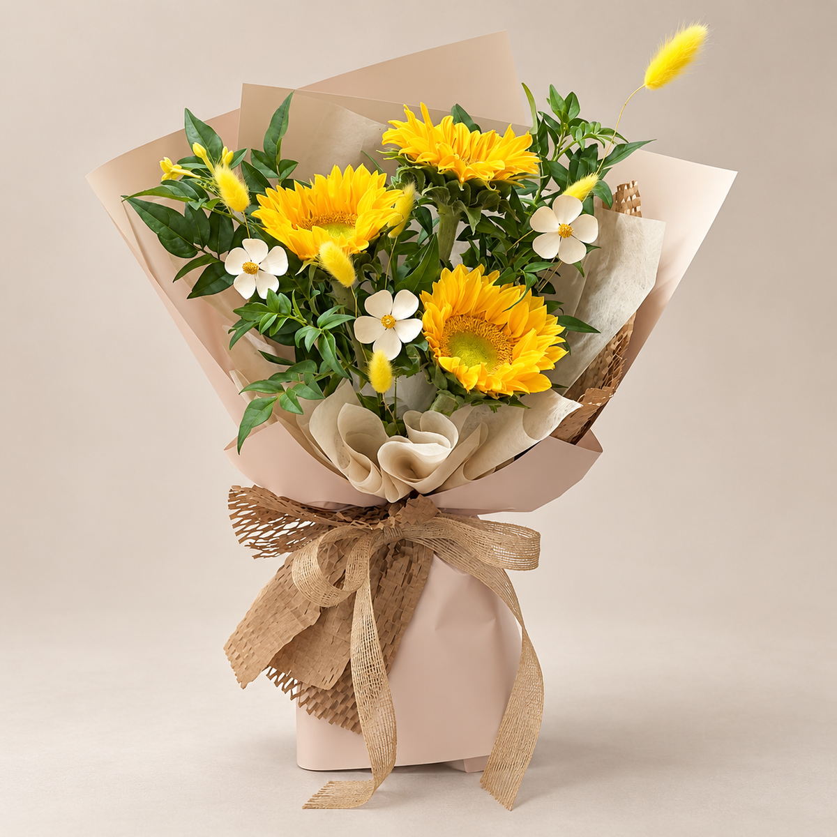 Aspira Sunflower Bouquet — professional studio product photograph.