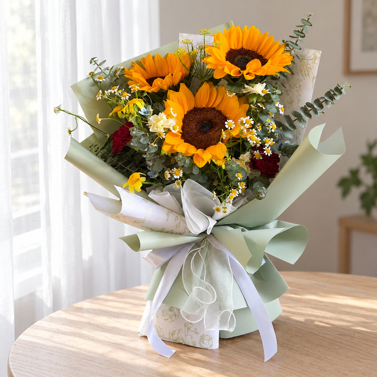 Lumi Sunflower Bouquet — full product photograph in natural window light.