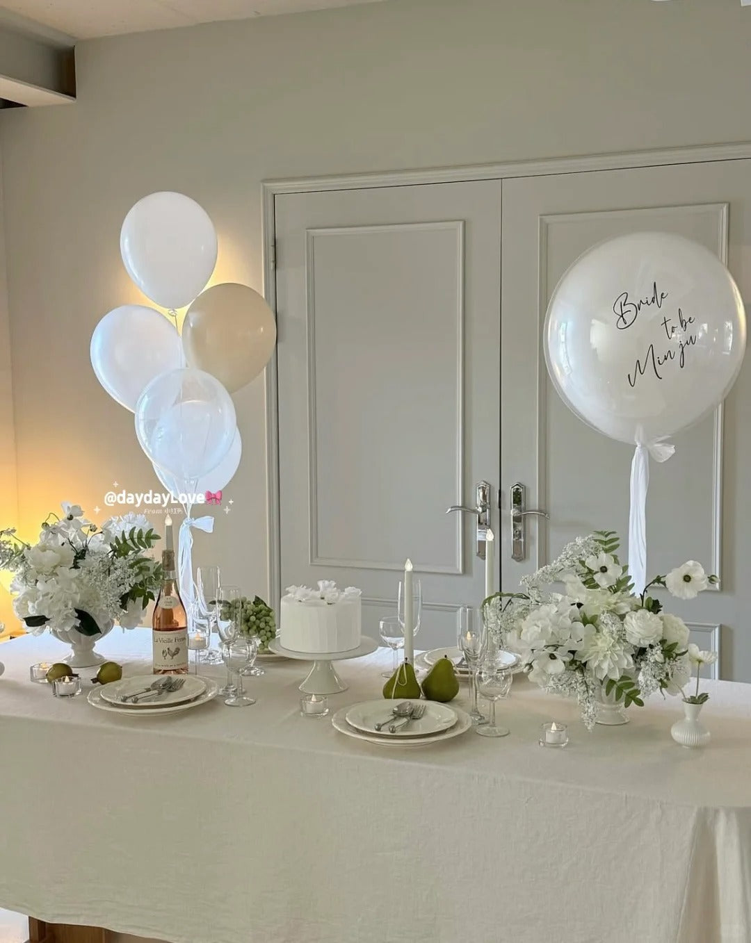 Helium balloons sets - White by Bamboo Green Florist, Penang, photo 2