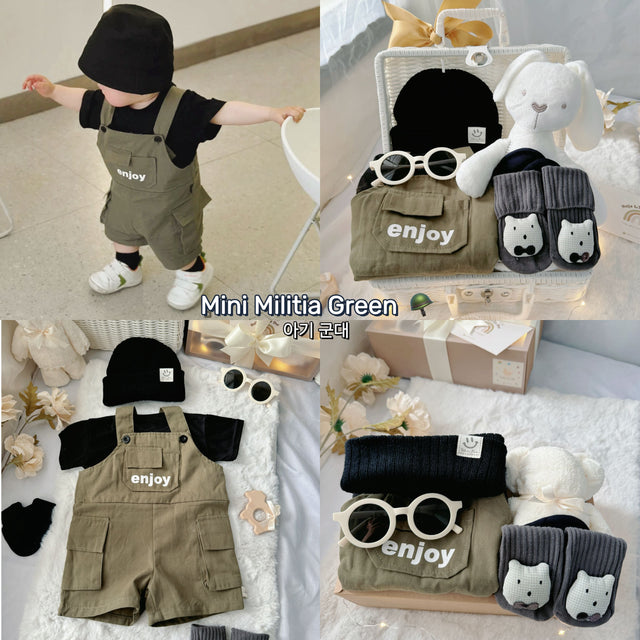 Mini Militia Green baby gift set for newborns and baby showers in Malaysia