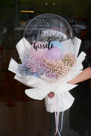 Bloom Bloons Baby's Breath Bouquet by Bamboo Green Florist, Penang