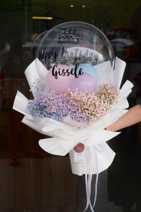Bloom Bloons Baby's Breath Bouquet by Bamboo Green Florist, Penang