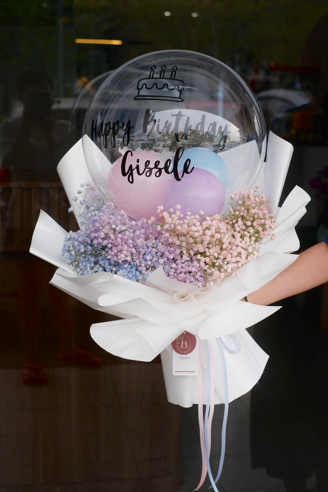 Bloom Bloons Baby's Breath Bouquet by Bamboo Green Florist, Penang