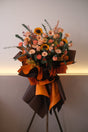 Omakase Opening Grand Opening Flower Stand (Flame Orange) by Bamboo Green Florist, Penang