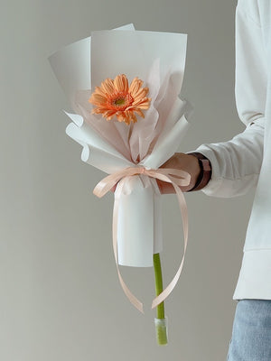 Single Gerbera Bloom by CC Flora