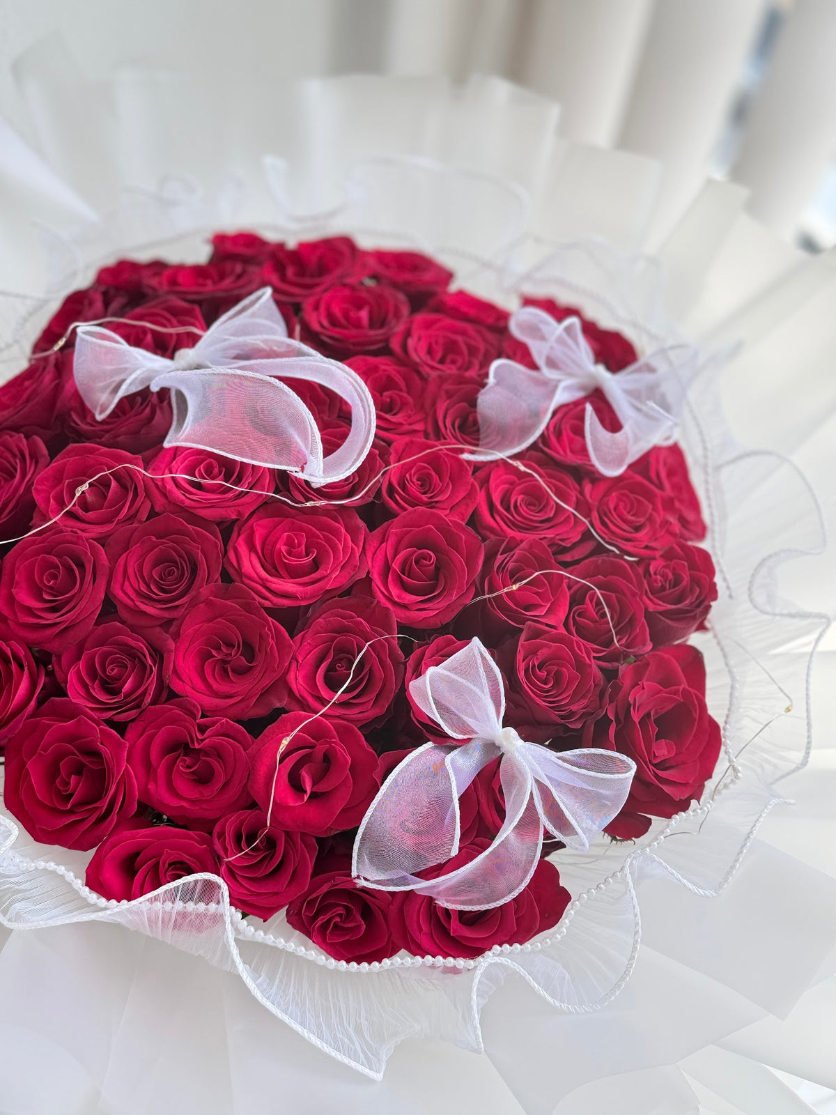 The True Love – 52 Red Roses Bouquet by CC Flora