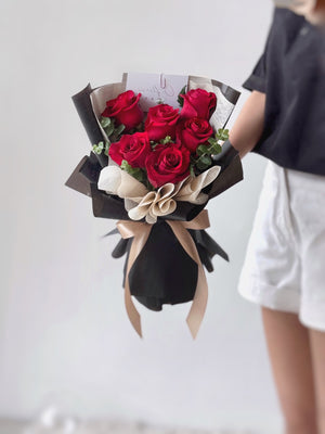 Amour Red Rose Bouquet by CC Flora – view 3