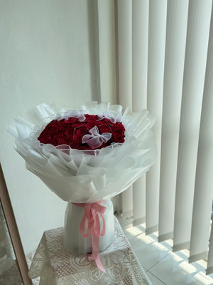 The True Love – 52 Red Roses Bouquet by CC Flora – view 2