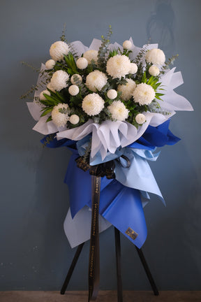 Au Natural Condolence Wreath by Bamboo Green Florist, Penang, photo 3