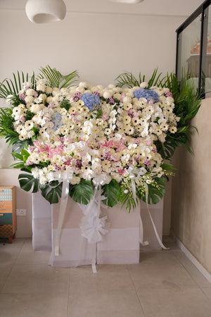 A Garden to Remember Condolence Wreath by Bamboo Green Florist, Penang