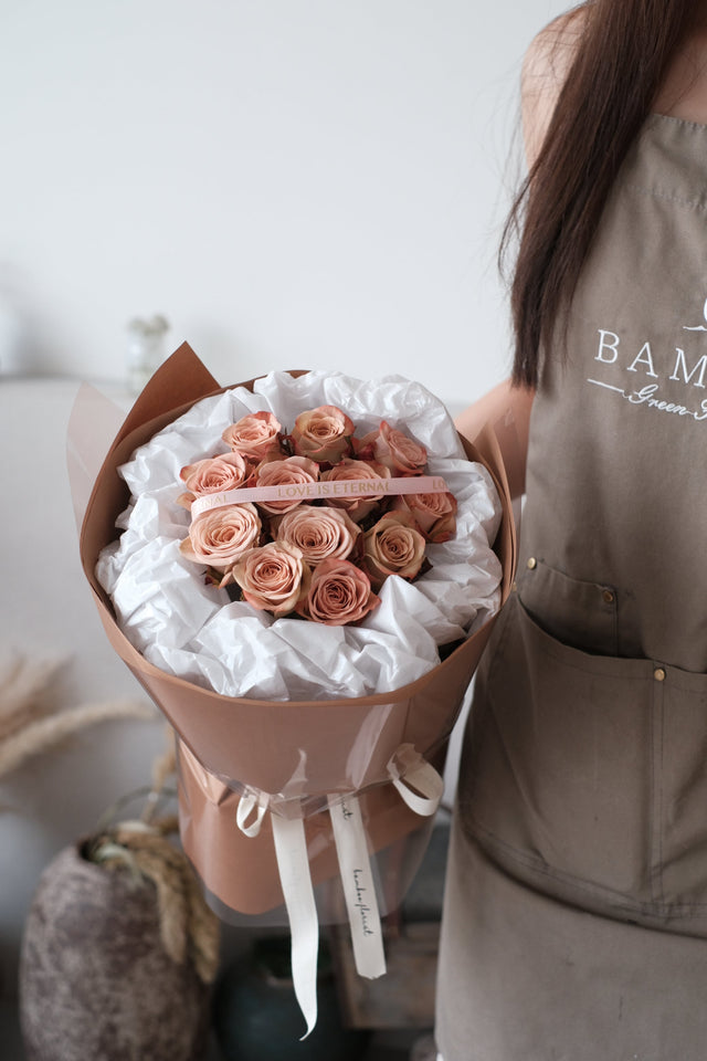 Cappucci-yes to Love Rose Bouquet by Bamboo Green Florist, Penang