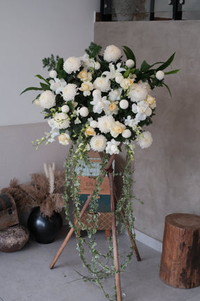 Aman Condolence Flowers by Bamboo Green Florist, Penang
