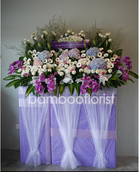 Amazing Touch Condolence Wreath by Bamboo Green Florist, Penang