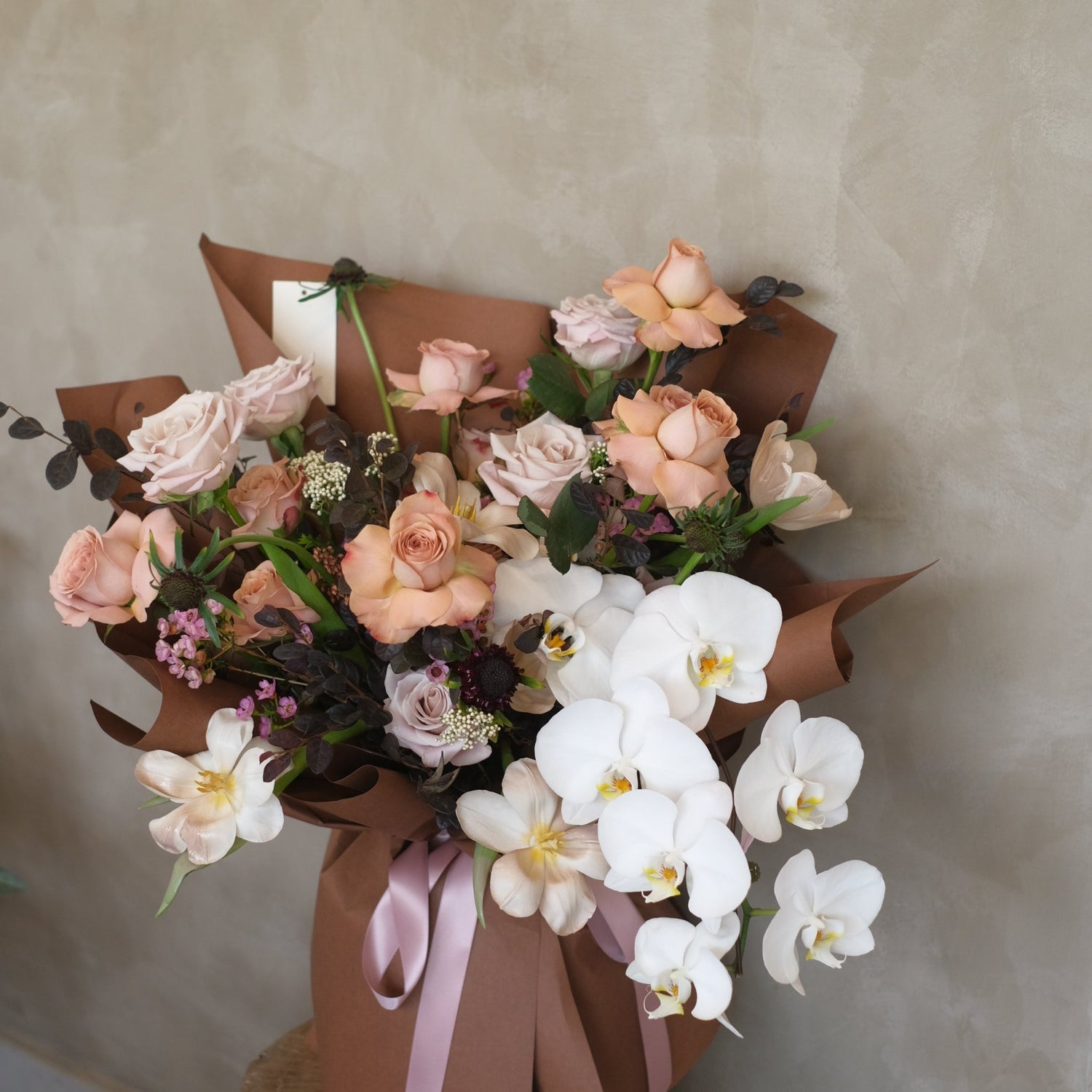 Omakase - Coffee on the Agenda Vase Arrangement by Bamboo Green Florist, Penang, photo 2